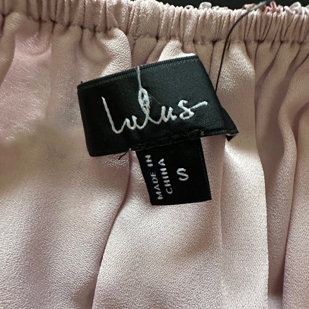 Lulus Marvelously Darling‎ Mauve Floral Organza Tiered Backless Midi Dress NWT S - Picture 8 of 13